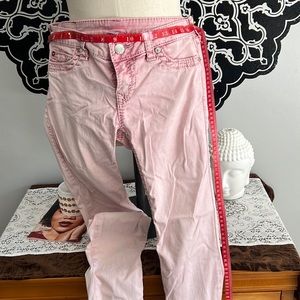 True Religion pink washed jeans